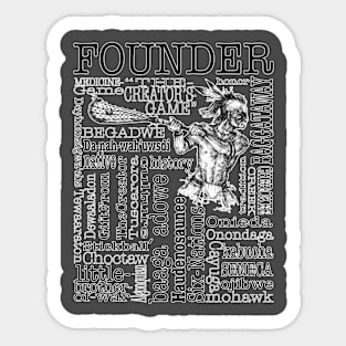 Founder (Wht Border) Sticker